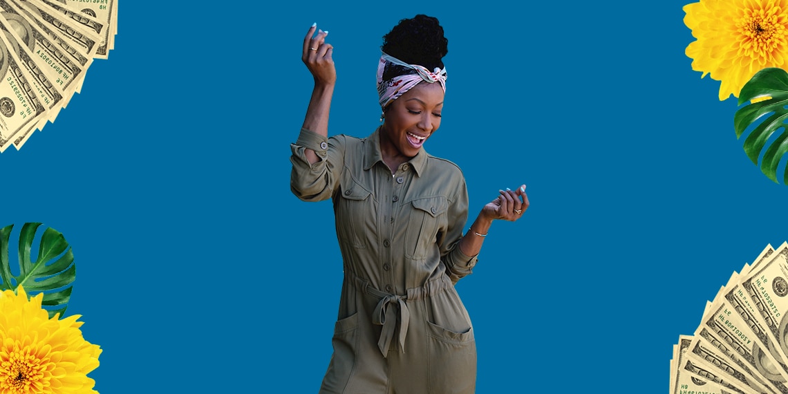 Image of the hero of the Vivid Crest Bank
short film, Pay Day, dancing.